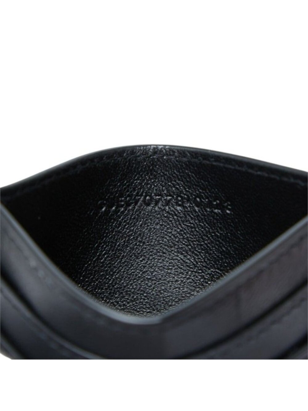 Saint Laurent YSL Logo Card Case Black Leather - Picture 8 of 9